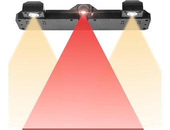Dartbordverlichting, dartbordverlichting, 2-in-1 instelbare laser-werplijn en ledlampen voor borstelharen of elektronische dartborden, USB naar DC 5 V stroomkabel