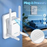 NEWFAST AX3000 WiFi6 krachtige wifi-repeater, dual band, 4 x 5dBi antenne, wifi-extender