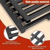 Denmay 7524 19.5 inch gietijzeren kookrooster roosters voor Weber Genesis E-310/E-320/E-330, Genesis S-310/S-330, gasgrill, vervangingen voor Weber 7524/7528