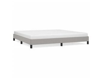 vidaXL Bedframe zonder matras stof lichtgrijs 200x200 cm