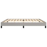 vidaXL Bedframe zonder matras stof lichtgrijs 200x200 cm