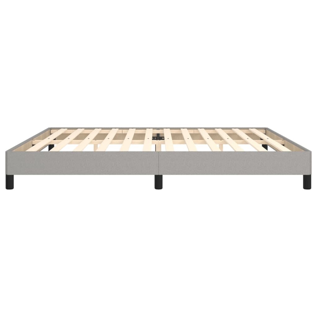 vidaXL Bedframe zonder matras stof lichtgrijs 200x200 cm