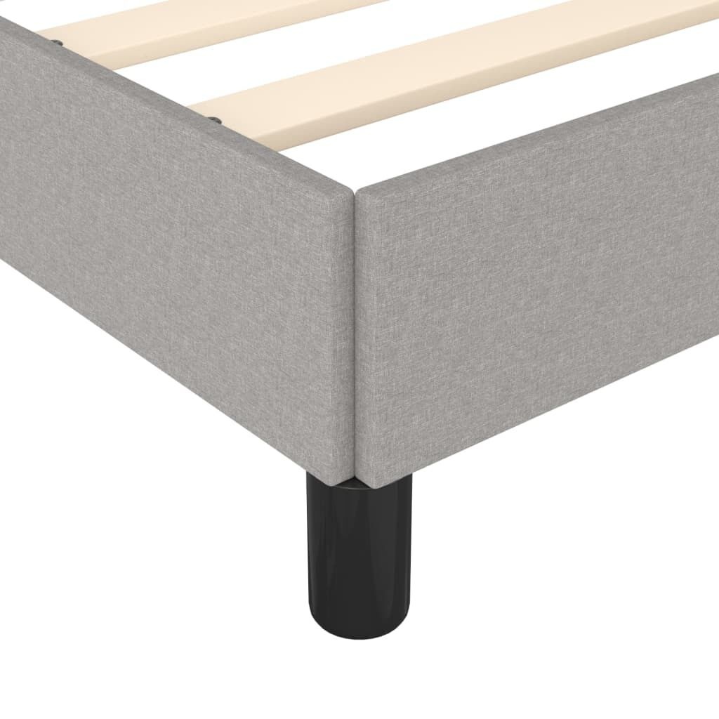 vidaXL Bedframe zonder matras stof lichtgrijs 200x200 cm