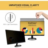 VistaProtect - Premium Privacy Filter & Anti Blue Light Screen Protector for Computer Monitors (27" inches - 16:10) - Maat 27" inches - 16:10