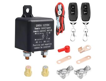 RUIZHI Battery Isolator Switch, DC12V 200A Isolator Switch, Car Battery Isolator Switch with 2 Remote Controls, Remote Control Car Power Switch for Car, RV, Boat, Yacht
