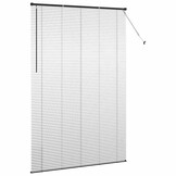 vidaXL Raamblind met gordijnen Zwart Aluminium
