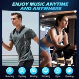Smalody Draadloze nekluidspreker, Bluetooth luidspreker, draagbaar, beschikt over een handsfree-functie voor oproepen, geschikt voor thuis, outdoor, sport en reizen