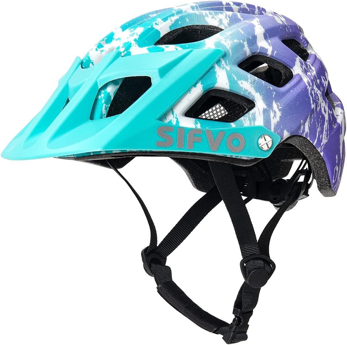Kinder Fietshelm Blauwe Golf 54-57 cm met Vizier - 73% Korting