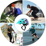 Kinder Fietshelm Blauwe Golf 54-57 cm met Vizier - 73% Korting