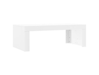 vidaXL Salontafel 102x50x36 cm bewerkt hout hoogglans wit