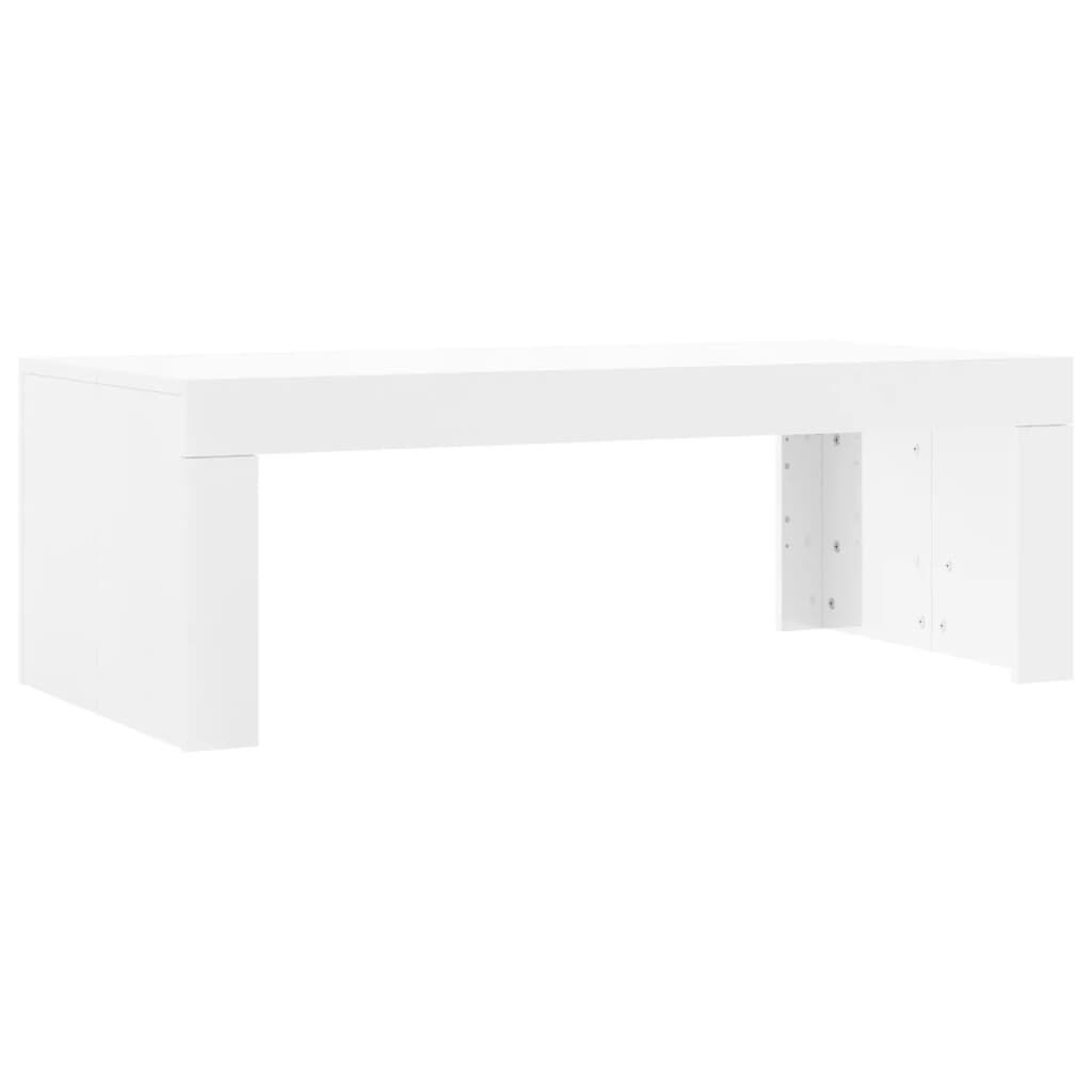 Salontafel Hoogglans Wit 102x50x36 cm - 71% Korting!