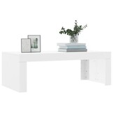 Salontafel Hoogglans Wit 102x50x36 cm - 71% Korting!