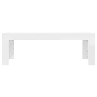 Salontafel Hoogglans Wit 102x50x36 cm - 71% Korting!