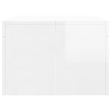 Salontafel Hoogglans Wit 102x50x36 cm - 71% Korting!