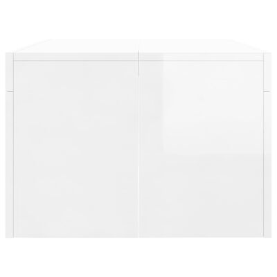 Salontafel Hoogglans Wit 102x50x36 cm - 71% Korting!