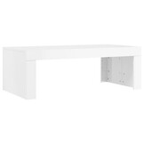 Salontafel Hoogglans Wit 102x50x36 cm - 71% Korting!