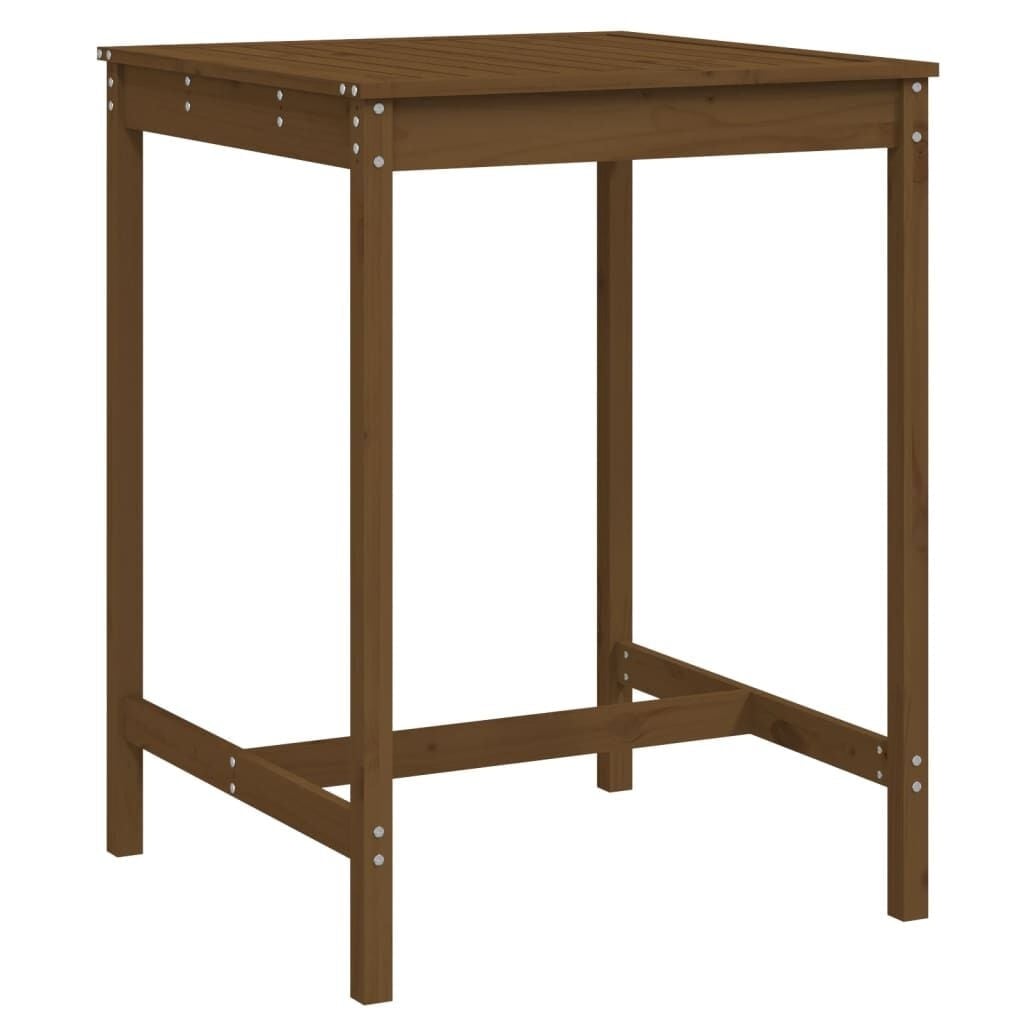 vidaXL Tuintafel 82,5x82,5x110 cm massief grenenhout honingbruin