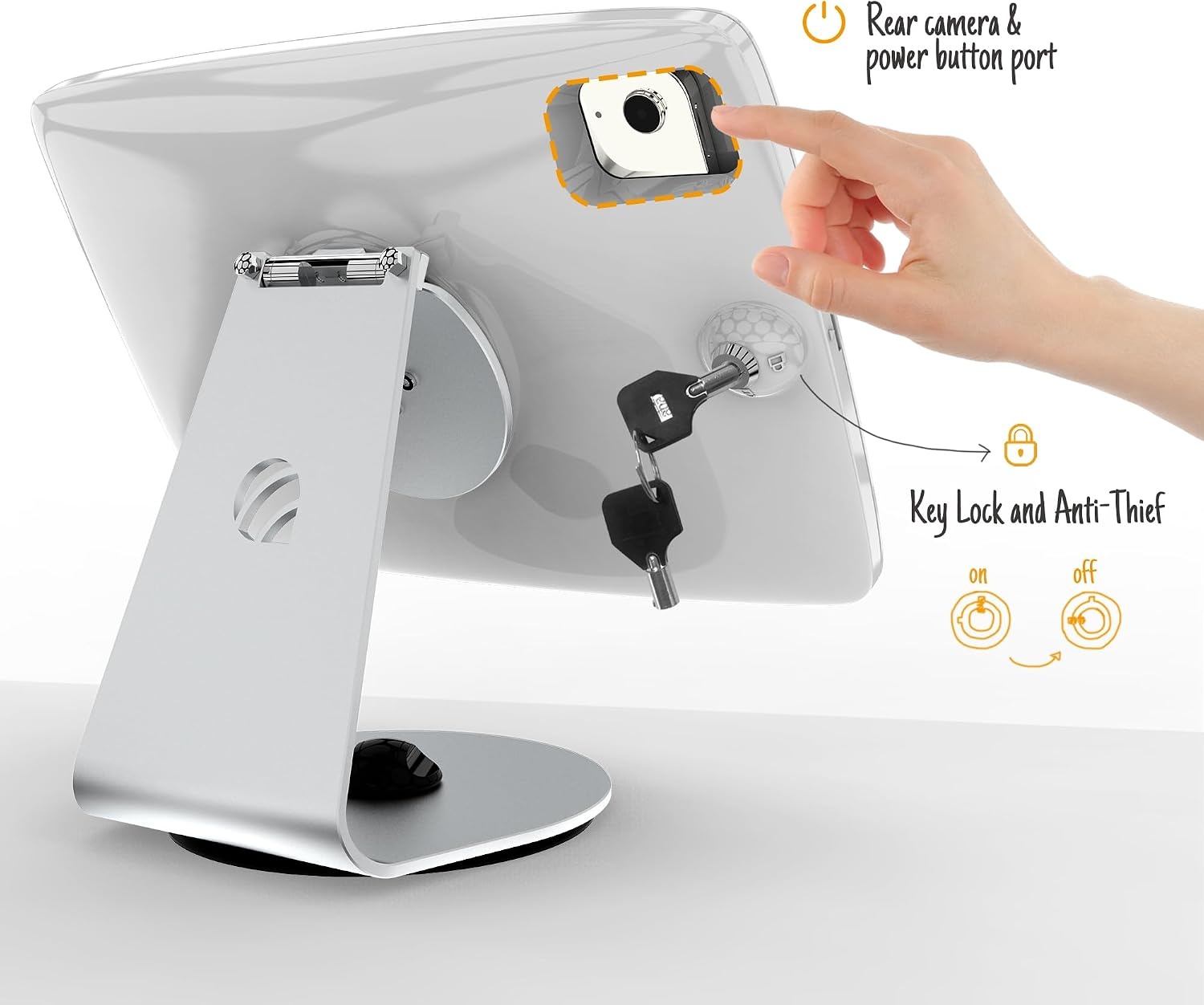 Anti-diefstal Tablet Houder met Slot - 72% Korting