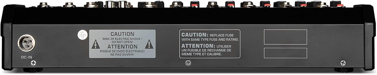Depusheng Professional Audio Mixer, 4-Channel Audio Interface Sound Board Mixer, 16-Bit DSP DJ Bluetooth Mixer + 48V Phantom Effect for Karaoke Studio Streaming Recording (XT7 EU)