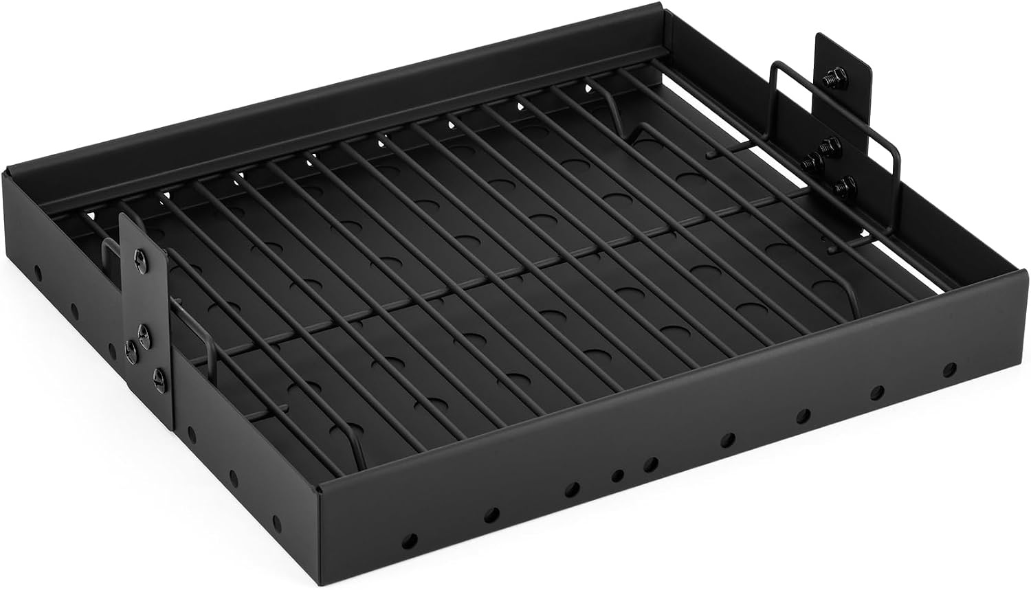 onlyfire Verstelbare Houtskoolbak voor Barbecue 38.5-73 cm, Rechthoekige Stalen Houtskoollade, Vuurkorf en Aslade met Rooster, Reserveonderdeel voor Tepro Toronto, Taino Hero XL, Activa
