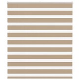 vidaXL Zebra Blind 120x100 cm stofbreedte 115,9 cm polyester zandbruin