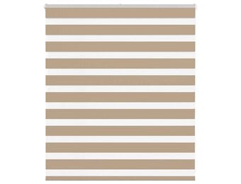 vidaXL Zebra Blind 120x100 cm stofbreedte 115,9 cm polyester zandbruin