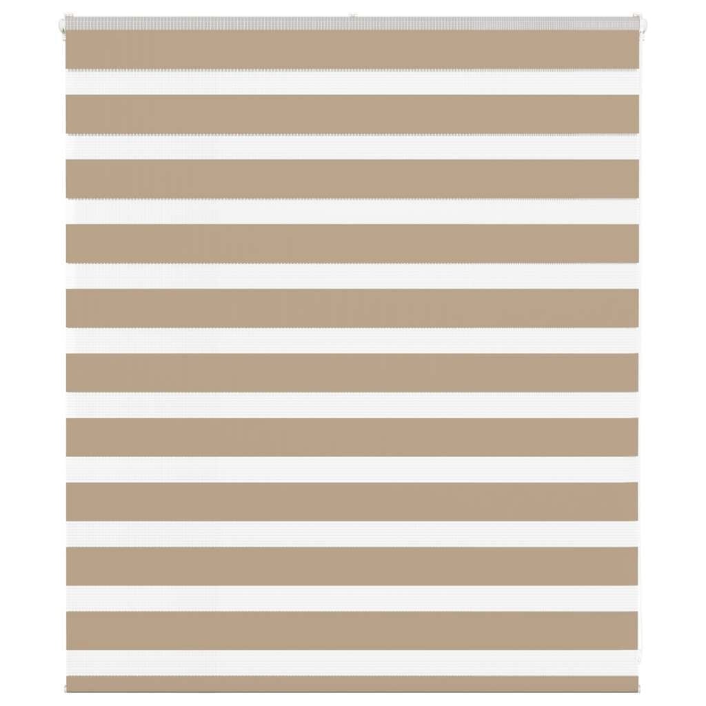 vidaXL Zebra Blind 120x100 cm stofbreedte 115,9 cm polyester zandbruin
