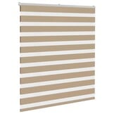 Zebra rolgordijn Zandbruin 120x100 cm - 58% korting