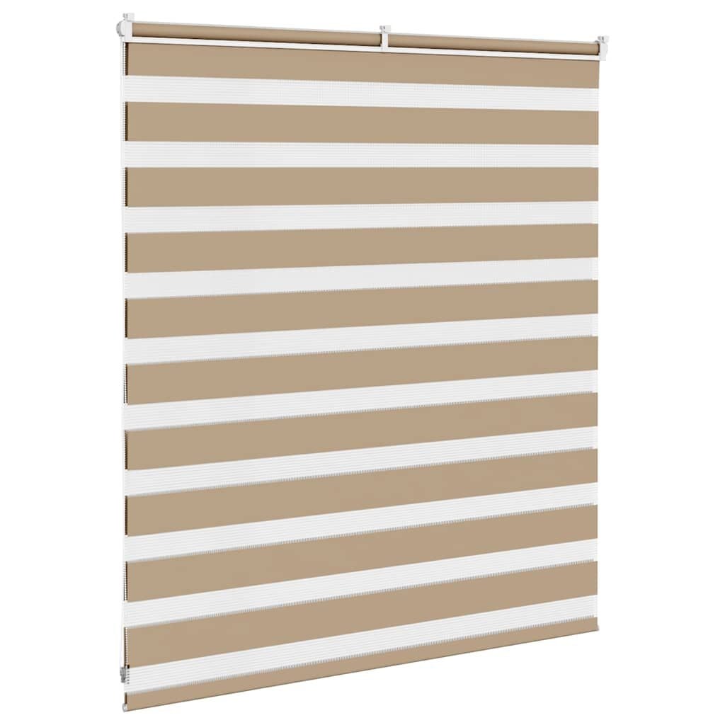Zebra rolgordijn Zandbruin 120x100 cm - 58% korting