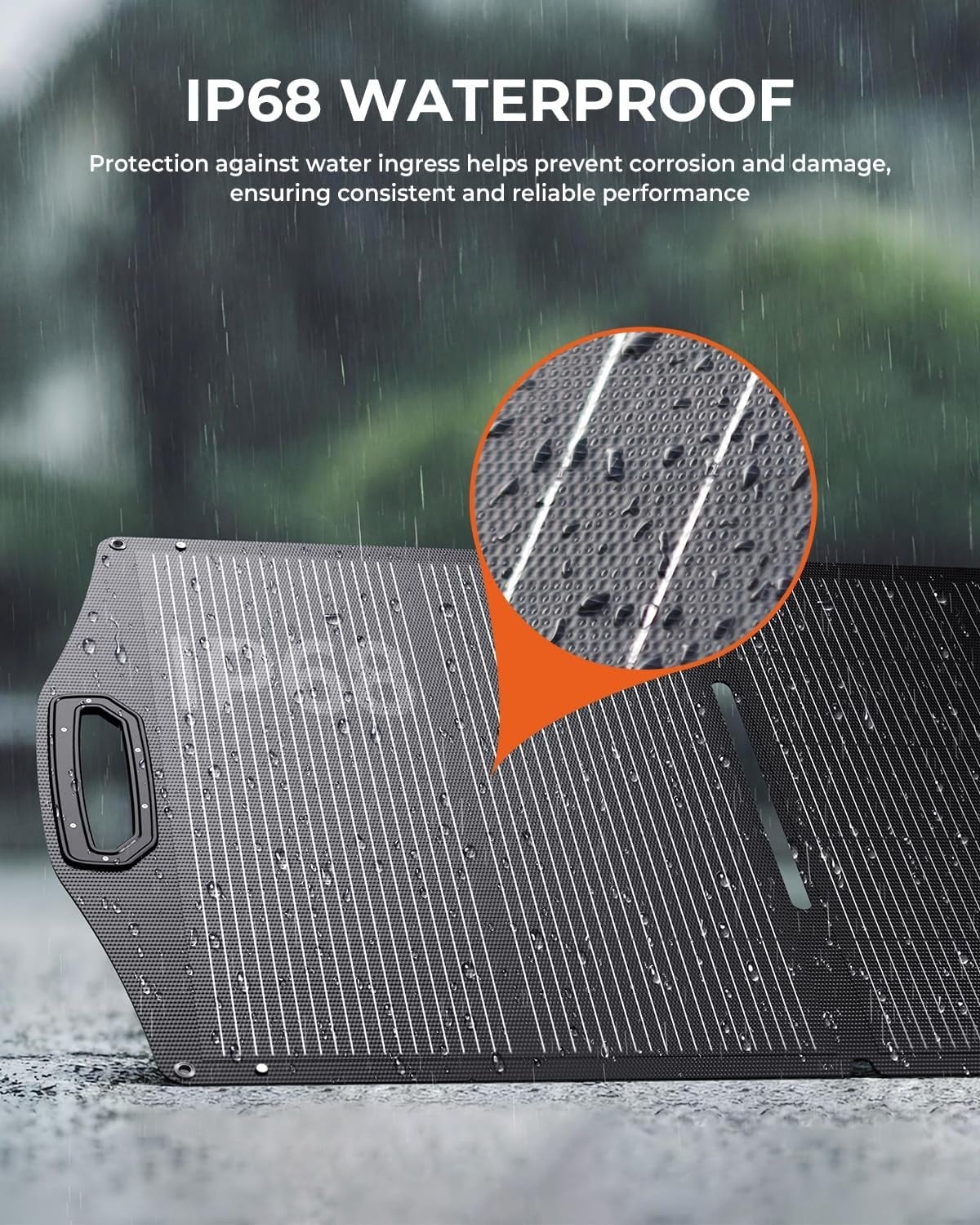 BigBlue 150W Portable Solar Panel ETFE, Foldable Solar Modules N-Type 20.8V/9.23A With Standard, IP68 Waterproof, Portable Solar Charger With 5 Connection Types For Charging Stations, Camping, Motorhomes - Maat 150W