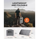 BigBlue 150W Portable Solar Panel ETFE, Foldable Solar Modules N-Type 20.8V/9.23A With Standard, IP68 Waterproof, Portable Solar Charger With 5 Connection Types For Charging Stations, Camping, Motorhomes - Maat 150W
