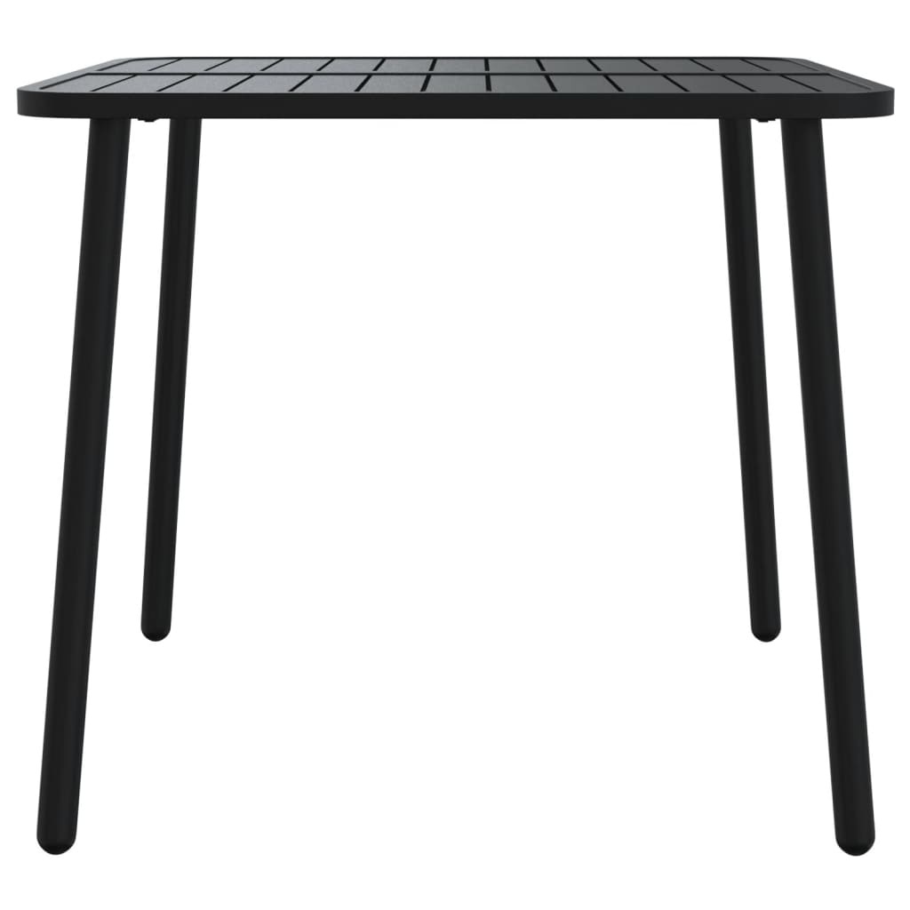 vidaXL Tuintafel 80x80x71 cm staal antracietkleurig
