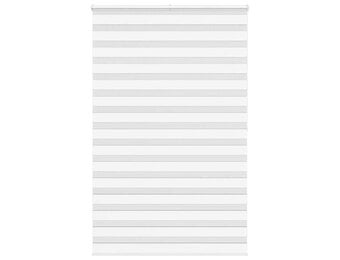 vidaXL Zebra rolgordijn 145x200 cm stofbreedte 140,9cm polyester wit