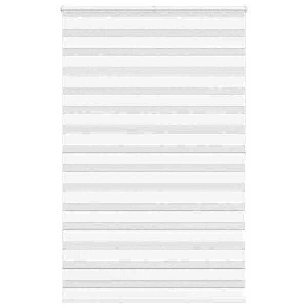 vidaXL Zebra rolgordijn 145x200 cm stofbreedte 140,9cm polyester wit