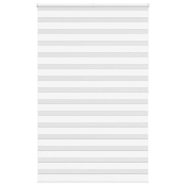 vidaXL Zebra rolgordijn 145x200 cm stofbreedte 140,9cm polyester wit