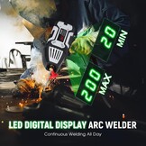 Handlasapparaat, draagbaar 220 V booglasapparaat met 10 lasstaven, 200 A elektroden lasapparaat met IGBT-omvormer, voor 1,6 mm tot 3,2 mm draadstangen