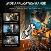 Handlasapparaat, draagbaar 220 V booglasapparaat met 10 lasstaven, 200 A elektroden lasapparaat met IGBT-omvormer, voor 1,6 mm tot 3,2 mm draadstangen