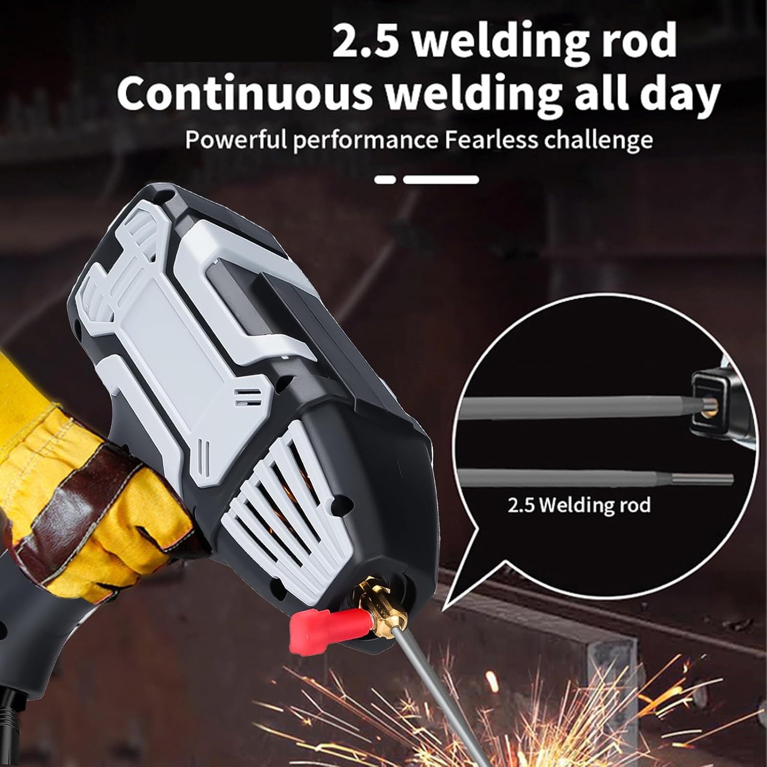 Handlasapparaat, draagbaar 220 V booglasapparaat met 10 lasstaven, 200 A elektroden lasapparaat met IGBT-omvormer, voor 1,6 mm tot 3,2 mm draadstangen