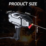 Handlasapparaat, draagbaar 220 V booglasapparaat met 10 lasstaven, 200 A elektroden lasapparaat met IGBT-omvormer, voor 1,6 mm tot 3,2 mm draadstangen