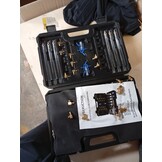 Diesel Leak Off Test Kit Common Rail Tester Leak Off Tester 6 Cylinder Diesel Injector Flow Meter Engine Injection Rail Test Kit with 24 Adapters