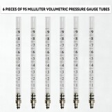 Diesel Leak Off Test Kit Common Rail Tester Leak Off Tester 6 Cylinder Diesel Injector Flow Meter Engine Injection Rail Test Kit with 24 Adapters