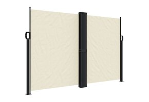 Uittrekbaar Windscherm 160x1000 cm Crèmekleurig - 51% Korting!