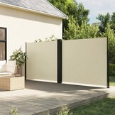 Uittrekbaar Windscherm Crème 160x1000 cm - 60% Korting!