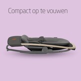 Maxi-Cosi Kori 2-in-1 Baby wipstoel met Speelgoedboog, 0-2 jaar, tot 15 kg, Baby Bouncer, 3 Ligstanden met één Hand, Easy-in Harnas, Lichtgewicht en Compact, 2 Speeltjes, Eco Care, Beyond Graphite