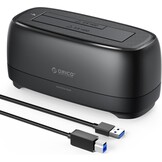 ORICO 3,5 inch harde schijf docking station USB 3.0 harde schijf behuizing voor SATA 2.5" en 3.5" HDD SSD, harde schijf lezer ondersteunt UASP en 20TB schijven (DD18U3)