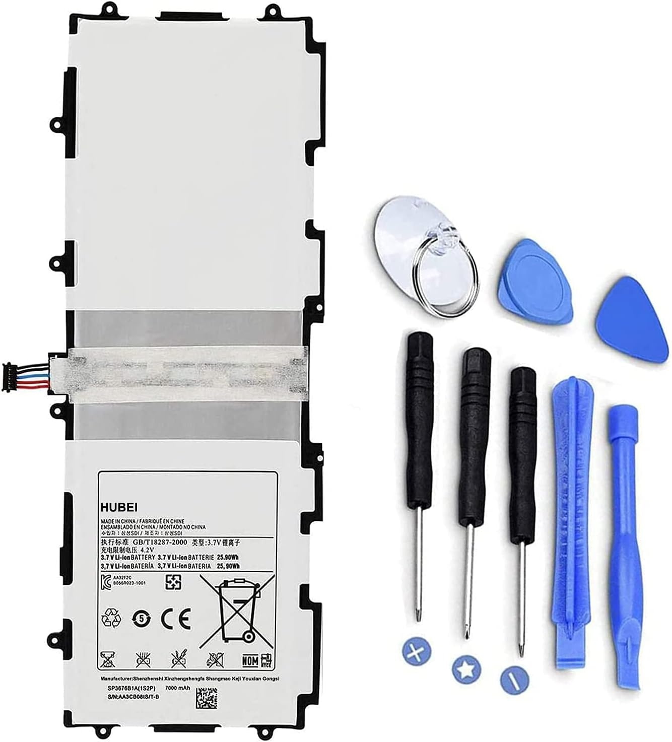 Tablet Batterij voor Samsung Galaxy Tab 2/Note 10.1 (7000mAh) - 56% Korting!