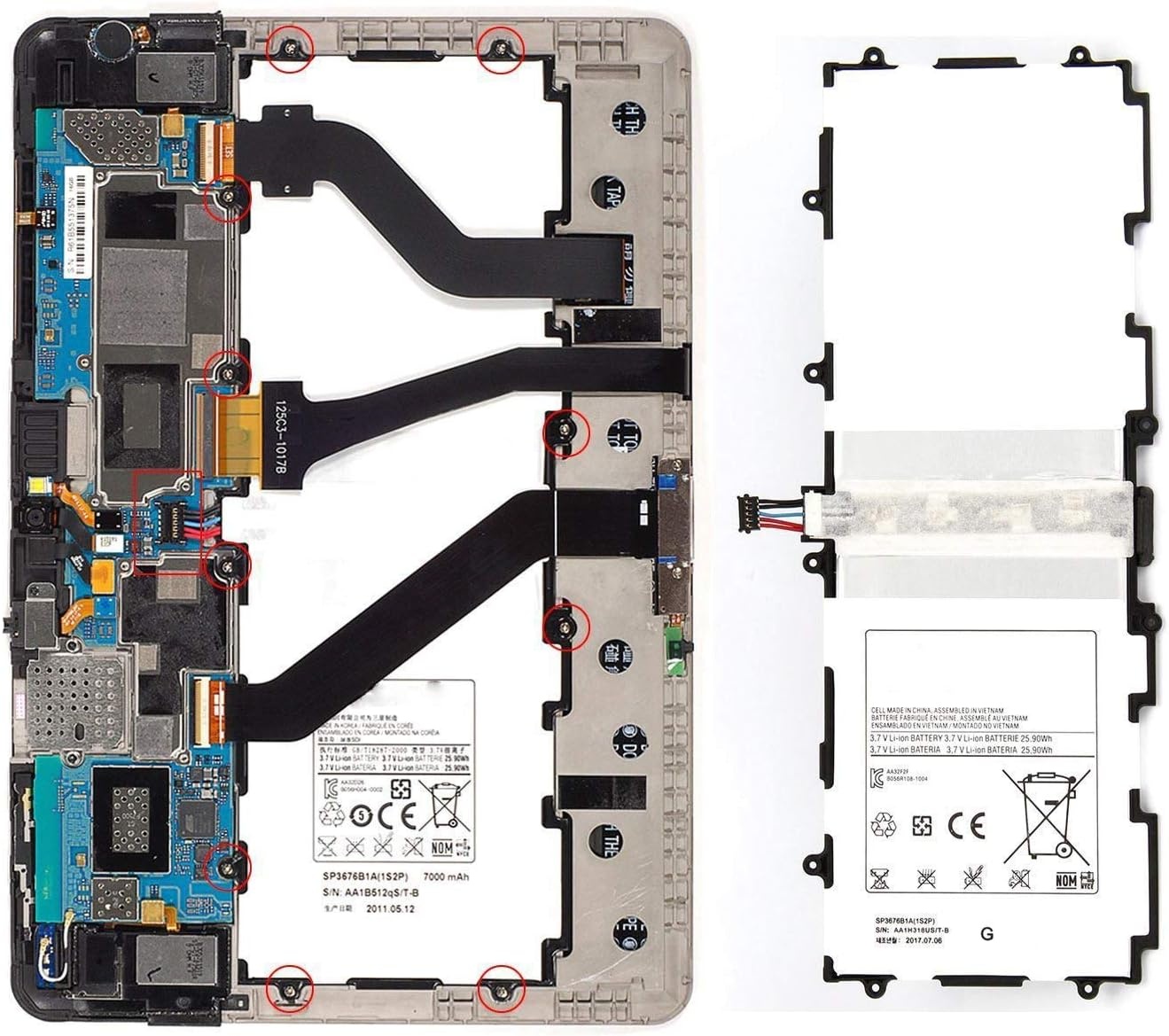 Tablet Batterij voor Samsung Galaxy Tab 2/Note 10.1 (7000mAh) - 56% Korting!