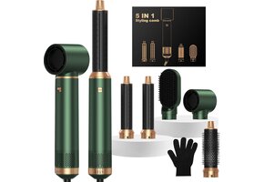 Heteluchtborstel 5-in-1: Airbrush Styling voor Elk Haar