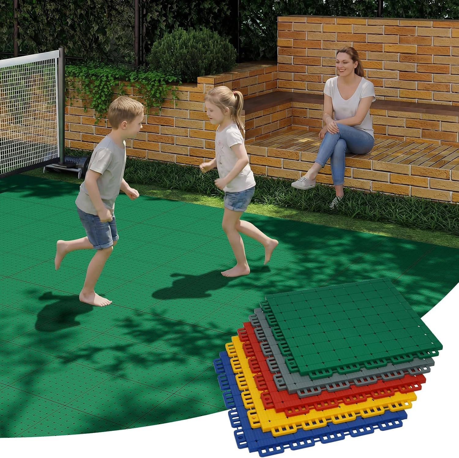 Modulaire Sportvloertegels (24 stuks) - Antislip & Weerbestendig - 60% Korting