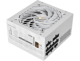 Mars Gaming MPB650SIM, Full Modular ATX 650W Power Supply, 7 Years Warranty, 80Plus Bronze 230V EU, SI 120mm Fan, AI2-RPM Technology, DC-DC and SMD, Japanese Capacitors 105 °C, White